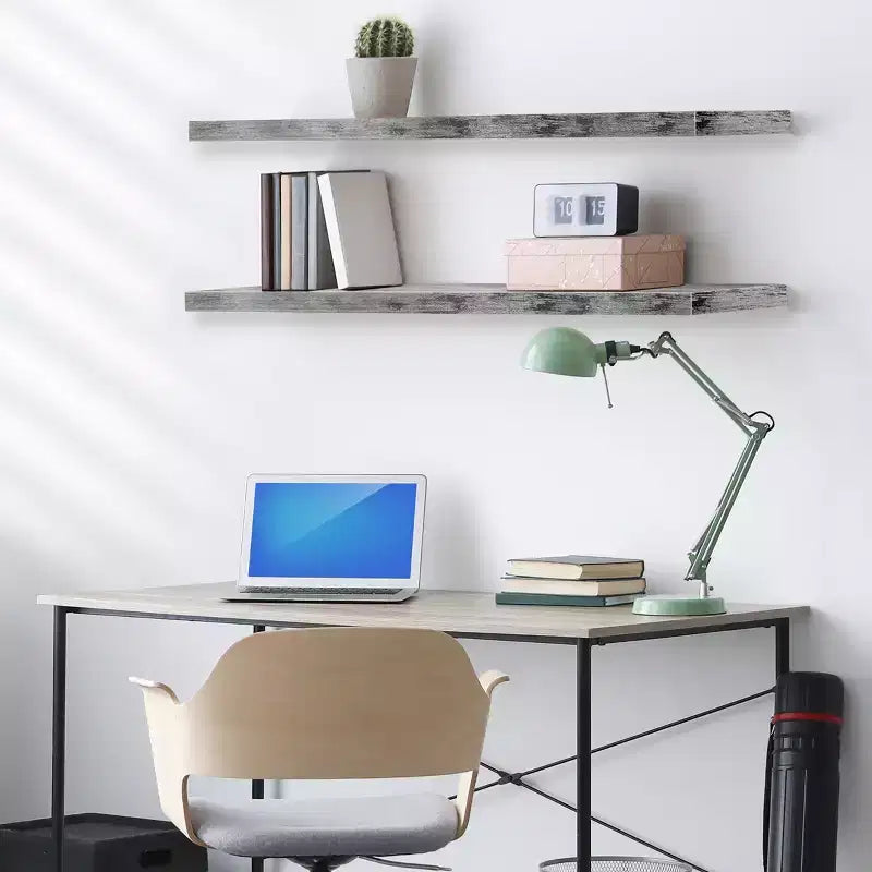 Sorbus 2 Pack 47 x 9.25 Inch Wall Mounted Floating Shelves - Stylish and Functional Storage