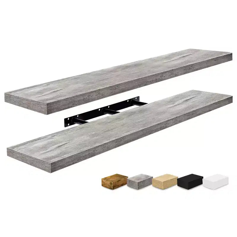 Sorbus 2 Pack 47 x 9.25 Inch Wall Mounted Floating Shelves - Stylish and Functional Storage