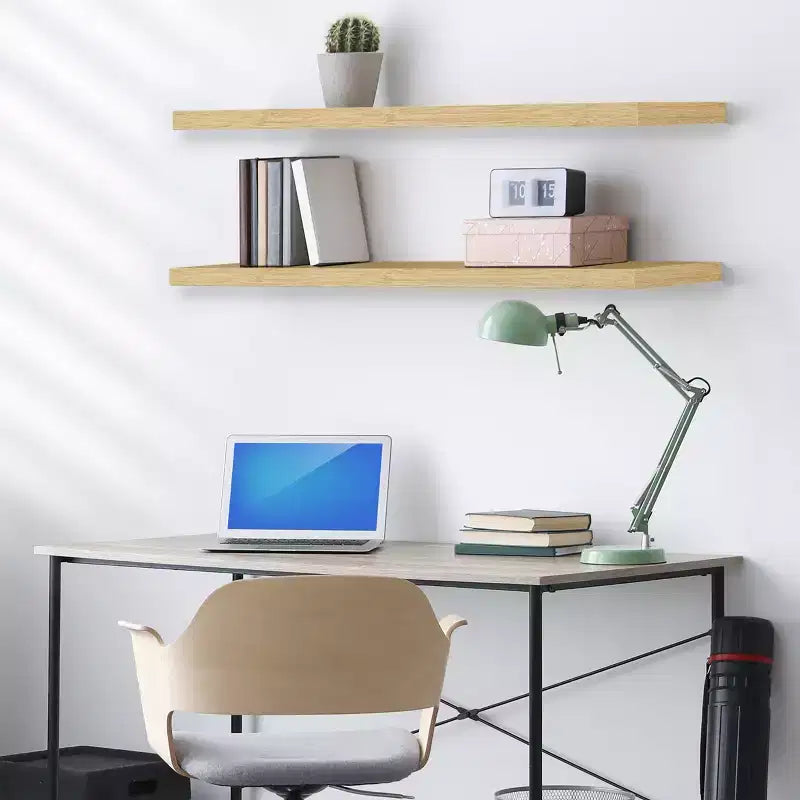 Sorbus 2 Pack 47 x 9.25 Inch Wall Mounted Floating Shelves - Stylish and Functional Storage
