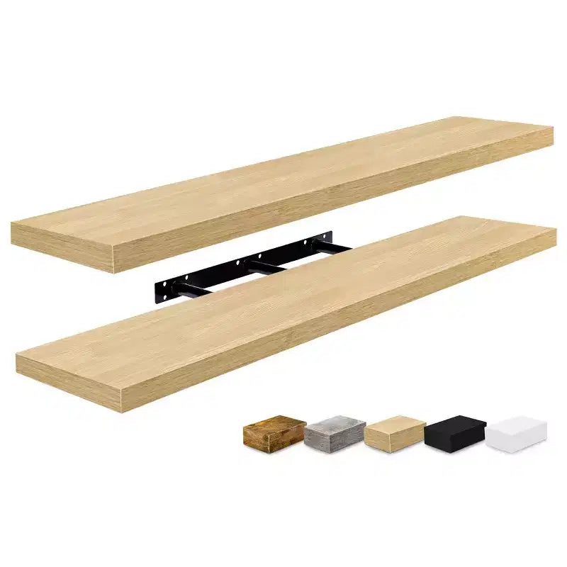 Sorbus 2 Pack 47 x 9.25 Inch Wall Mounted Floating Shelves - Stylish and Functional Storage