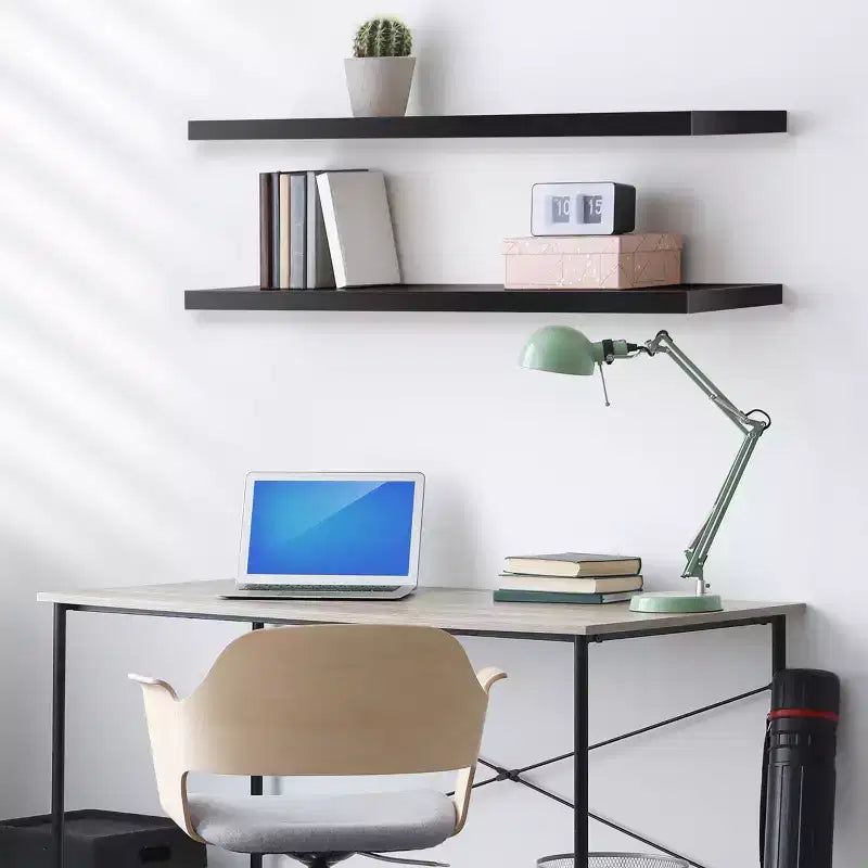 Sorbus 2 Pack 47 x 9.25 Inch Wall Mounted Floating Shelves - Stylish and Functional Storage