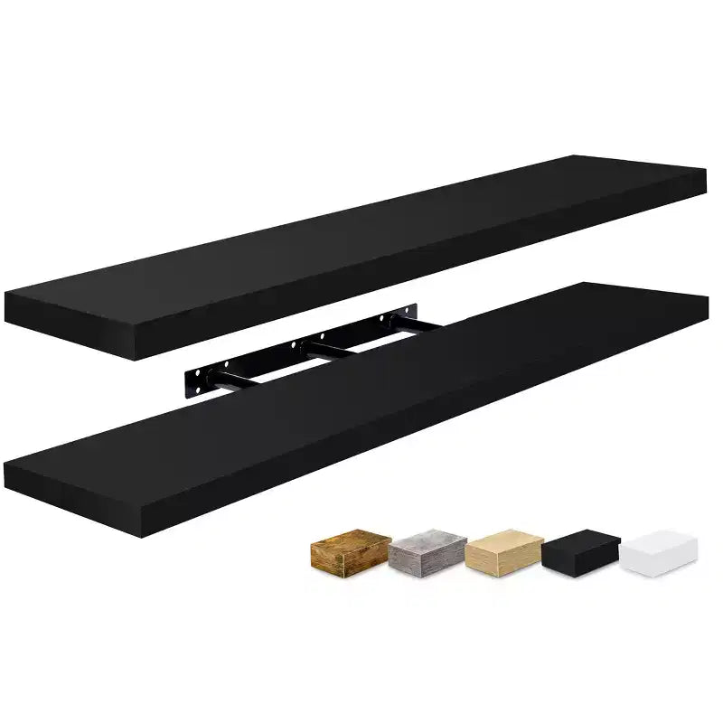 Sorbus 2 Pack 47 x 9.25 Inch Wall Mounted Floating Shelves - Stylish and Functional Storage