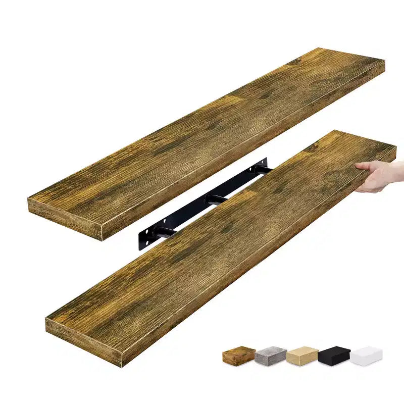 Sorbus 2 Pack 47 x 9.25 Inch Wall Mounted Floating Shelves - Stylish and Functional Storage