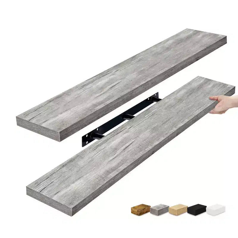 Sorbus 2 Pack 47 x 9.25 Inch Wall Mounted Floating Shelves - Stylish and Functional Storage