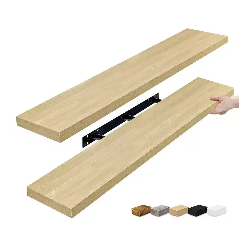 Sorbus 2 Pack 47 x 9.25 Inch Wall Mounted Floating Shelves - Stylish and Functional Storage