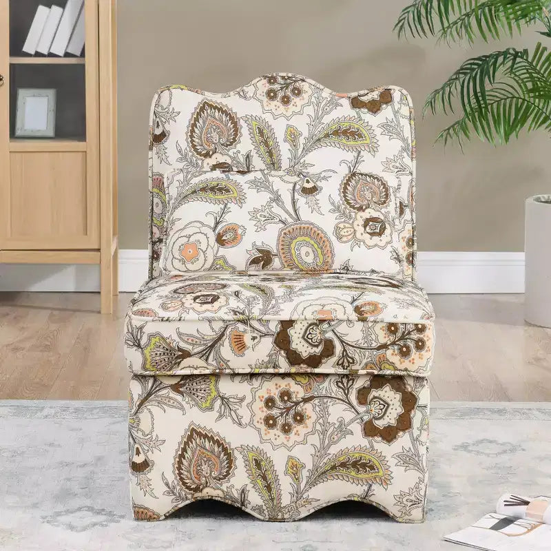 CLIHOME Flannel Single Dining Chair With Soft Seat Cushion And Backrest