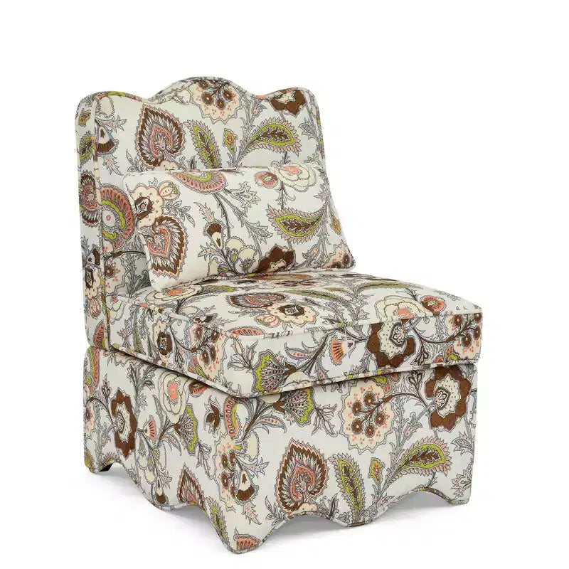 CLIHOME Flannel Single Dining Chair With Soft Seat Cushion And Backrest