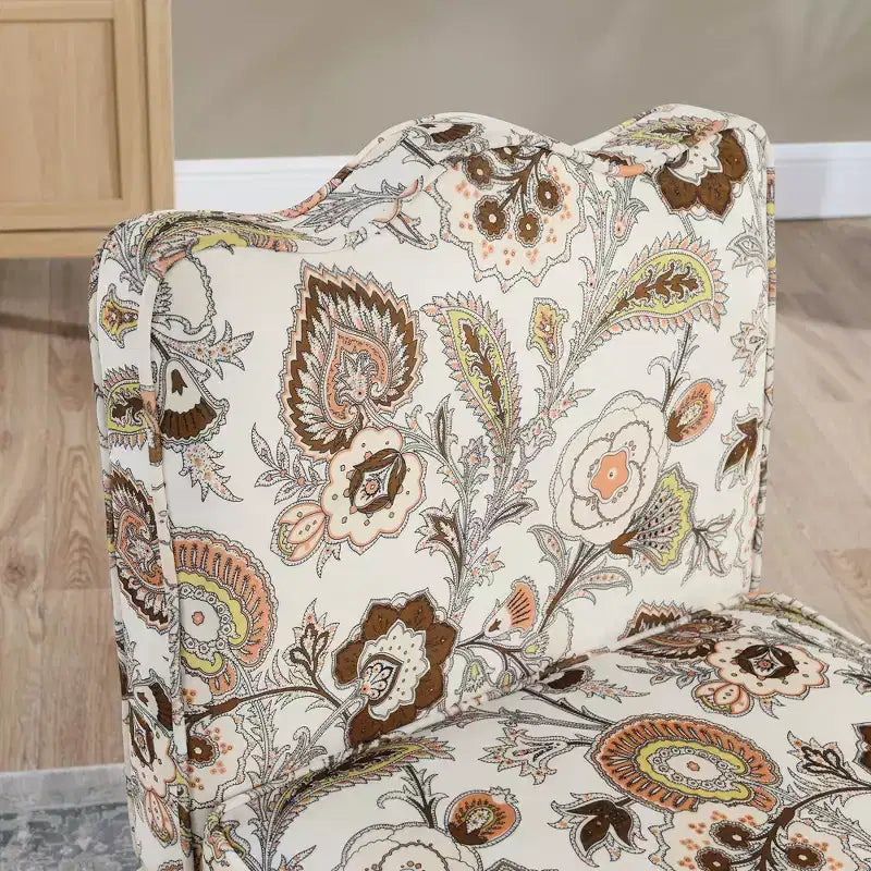 CLIHOME Flannel Single Dining Chair With Soft Seat Cushion And Backrest