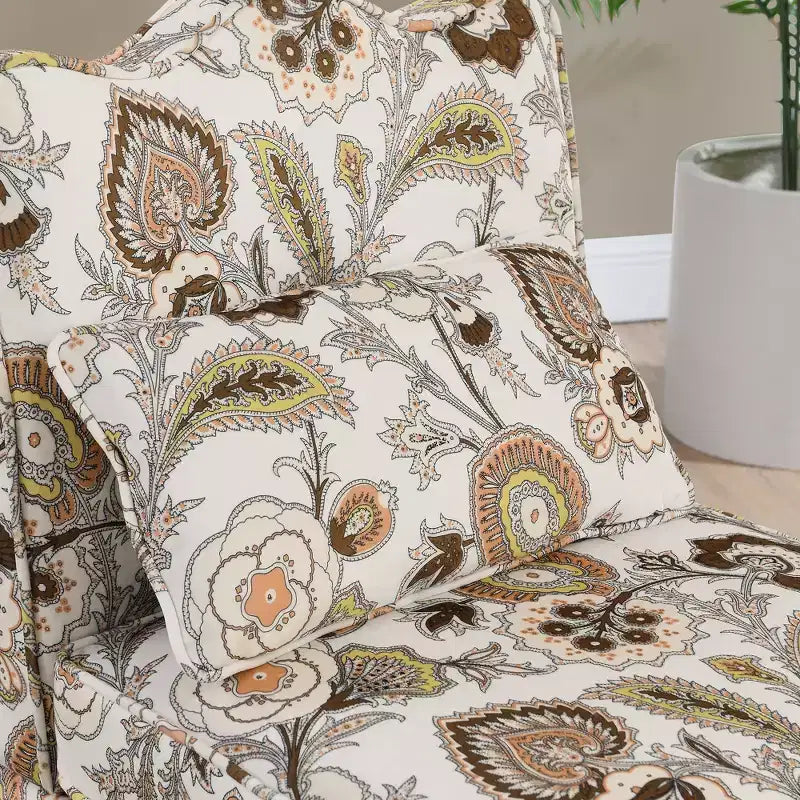 CLIHOME Flannel Single Dining Chair With Soft Seat Cushion And Backrest