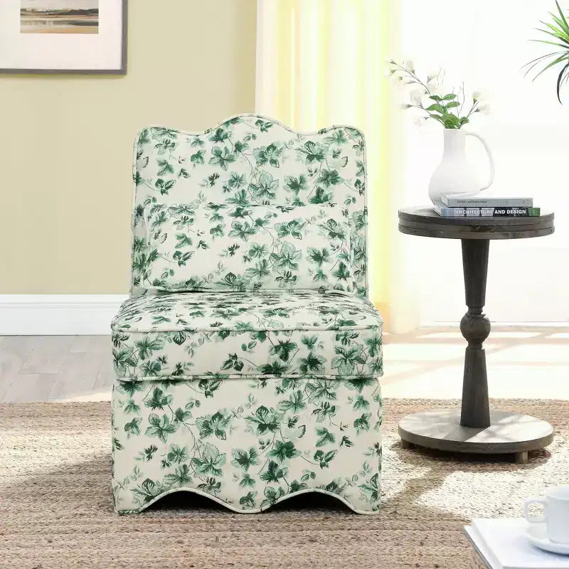 CLIHOME Flannel Single Dining Chair With Soft Seat Cushion And Backrest
