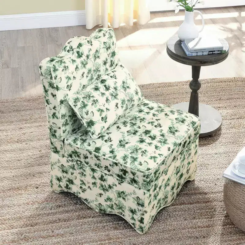 CLIHOME Flannel Single Dining Chair With Soft Seat Cushion And Backrest
