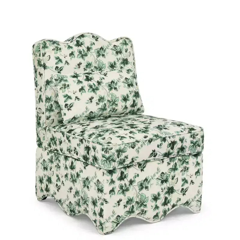 CLIHOME Flannel Single Dining Chair With Soft Seat Cushion And Backrest