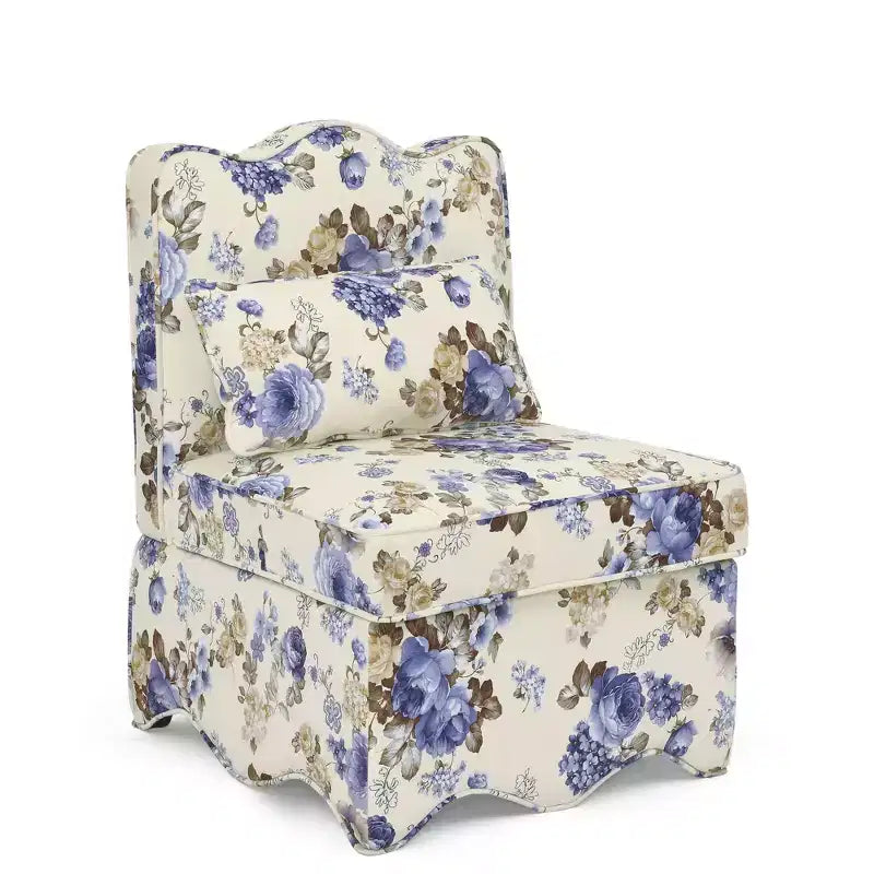CLIHOME Flannel Single Dining Chair With Soft Seat Cushion And Backrest