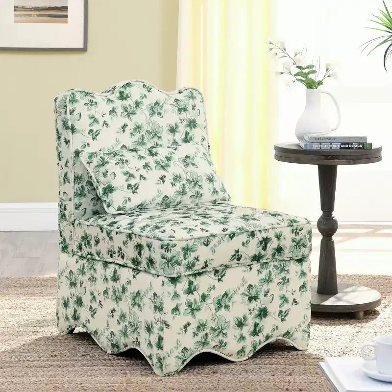 CLIHOME Flannel Single Dining Chair With Soft Seat Cushion And Backrest