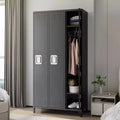 Metal Lockers for Employee, Storage Locker Cabinet with 3 Door Combination, Steel Locker Cabinet for Home, Office, School, Gym, Assembly Required