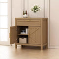 1 Drawer and 2 Doors,Storage Cabinet, Modern Sideboard Buffet Cabinet with Adjustable Shelf,