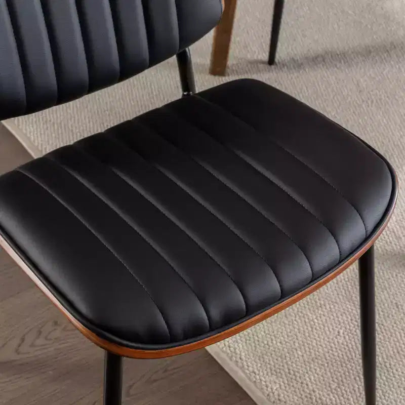 GDFStudio Sera Mid-Century Modern Upholstered Dining Chairs (Set of 2)