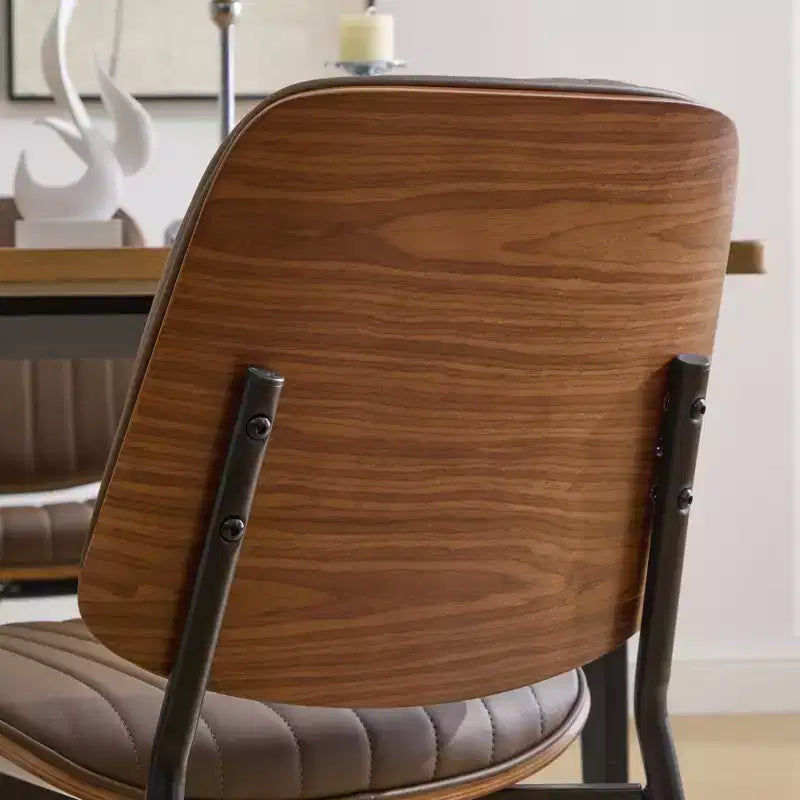 GDFStudio Sera Mid-Century Modern Upholstered Dining Chairs (Set of 2)