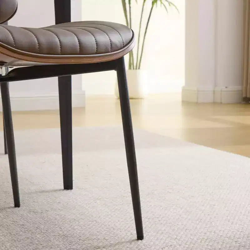 GDFStudio Sera Mid-Century Modern Upholstered Dining Chairs (Set of 2)