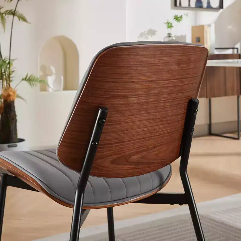 GDFStudio Sera Mid-Century Modern Upholstered Dining Chairs (Set of 2)