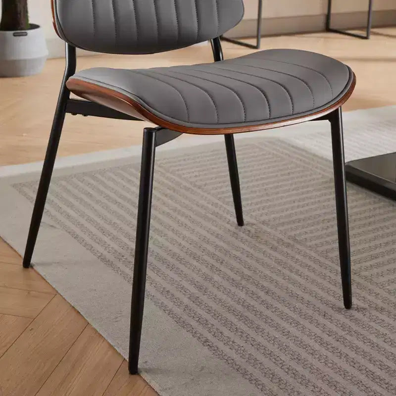 GDFStudio Sera Mid-Century Modern Upholstered Dining Chairs (Set of 2)