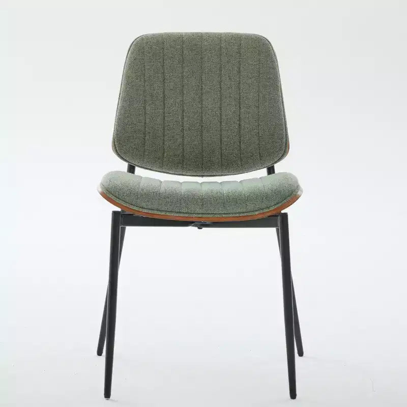 GDFStudio Sera Mid-Century Modern Upholstered Dining Chairs (Set of 2)