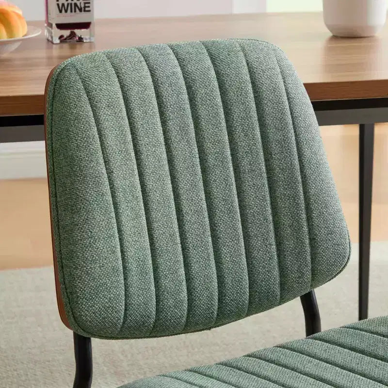 GDFStudio Sera Mid-Century Modern Upholstered Dining Chairs (Set of 2)