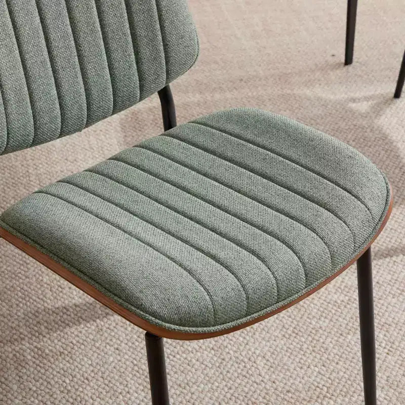 GDFStudio Sera Mid-Century Modern Upholstered Dining Chairs (Set of 2)