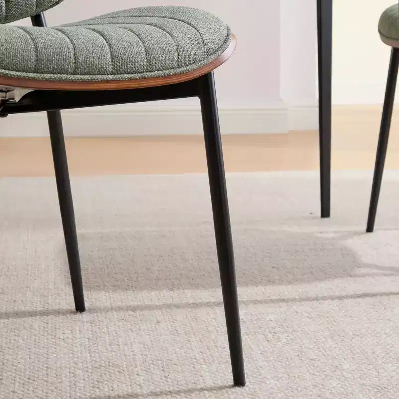 GDFStudio Sera Mid-Century Modern Upholstered Dining Chairs (Set of 2)