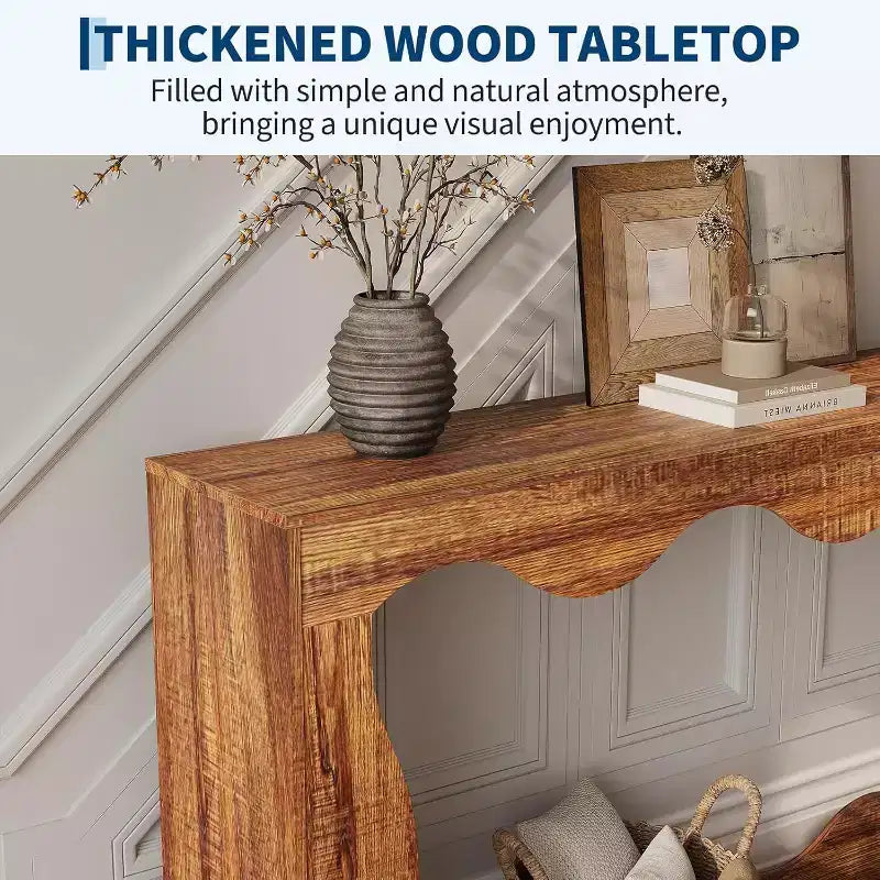 63 Long Farmhouse Console Table, Narrow Entryway Sofa Table, Industrial Accent Table, Entry Table Stand, for Hallway, Foyer, Living Room
