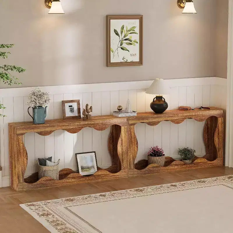 63 Long Farmhouse Console Table, Narrow Entryway Sofa Table, Industrial Accent Table, Entry Table Stand, for Hallway, Foyer, Living Room