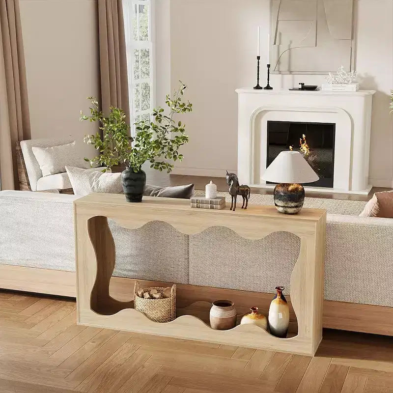 63 Long Farmhouse Console Table, Narrow Entryway Sofa Table, Industrial Accent Table, Entry Table Stand, for Hallway, Foyer, Living Room