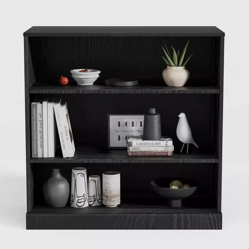 PexFix 31x31x16 Doorless Wood Bookshelf Storage Cabinet Bookcase&Office Cabinet for Kitchen Bedroom Entryway Living Room Dinning Room Black