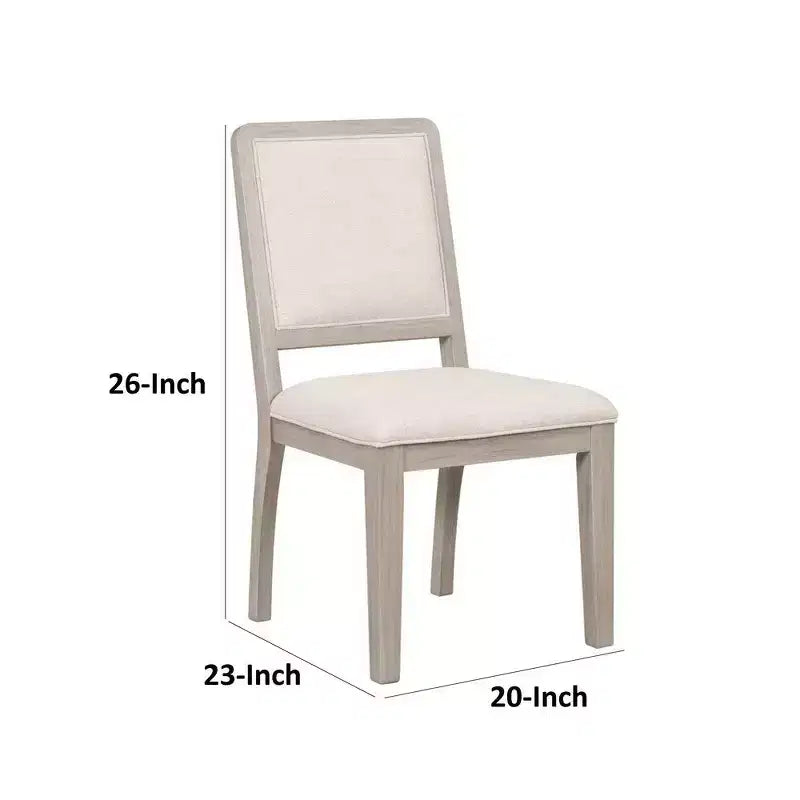 Royal Hampton Dining Side Chair Set of 2, Rattan Design, Natural Brown Wood
