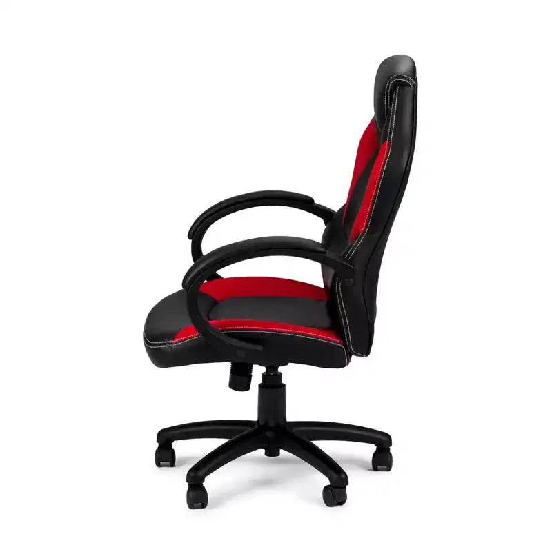 HomeStock 38 in.H Adjustable Height Black Faux Leather Seat Material with Swivels Office Chairs