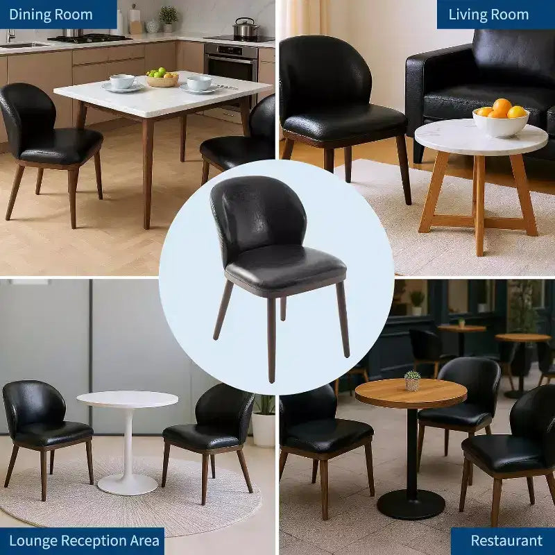 Dining Chairs Set of 2,Modern Upholstered Kitchen Chairs with Ergonomic Back, Dining Room Chairs with Wood Legs for Kitchen Dining Room Restaurant