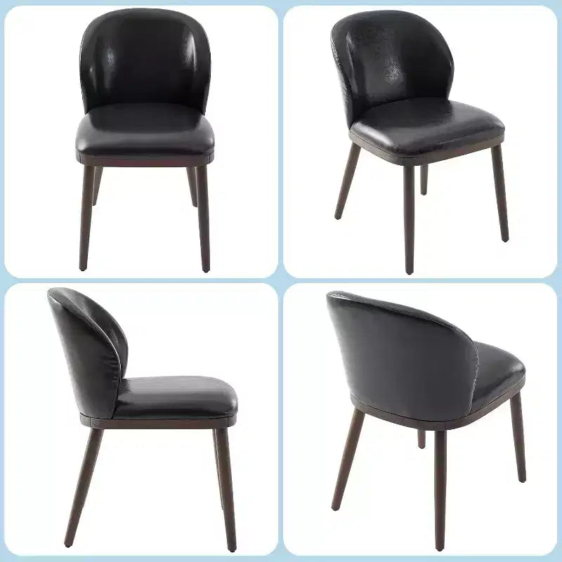 Dining Chairs Set of 2,Modern Upholstered Kitchen Chairs with Ergonomic Back, Dining Room Chairs with Wood Legs for Kitchen Dining Room Restaurant