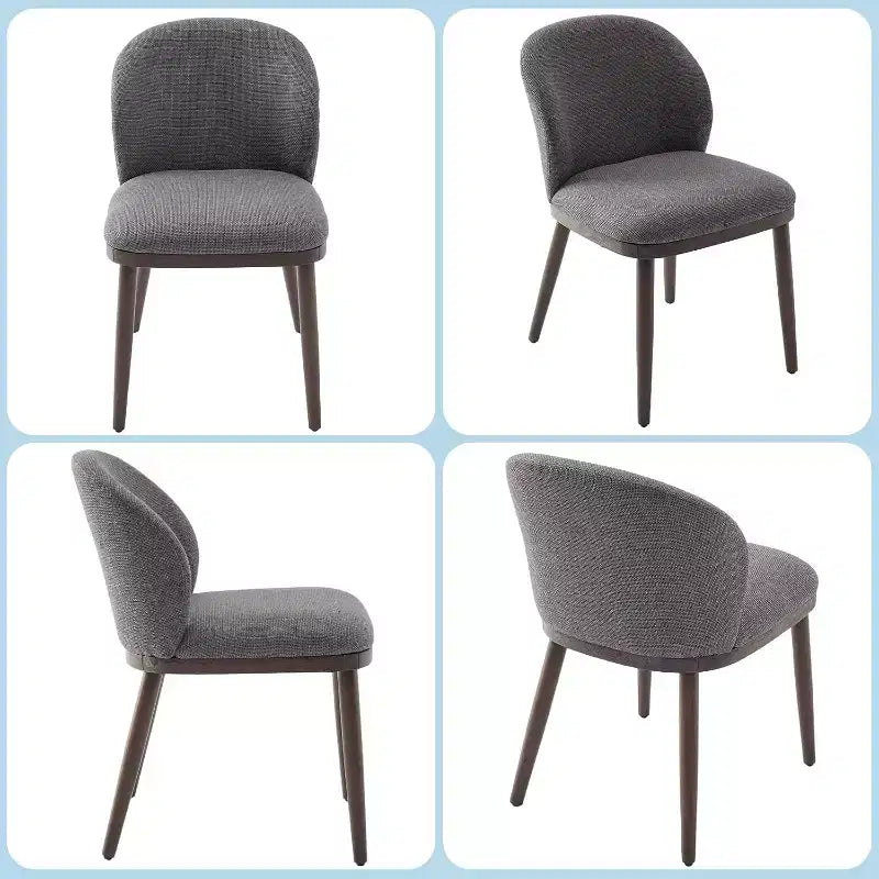Dining Chairs Set of 2,Modern Upholstered Kitchen Chairs with Ergonomic Back, Dining Room Chairs with Wood Legs for Kitchen Dining Room Restaurant