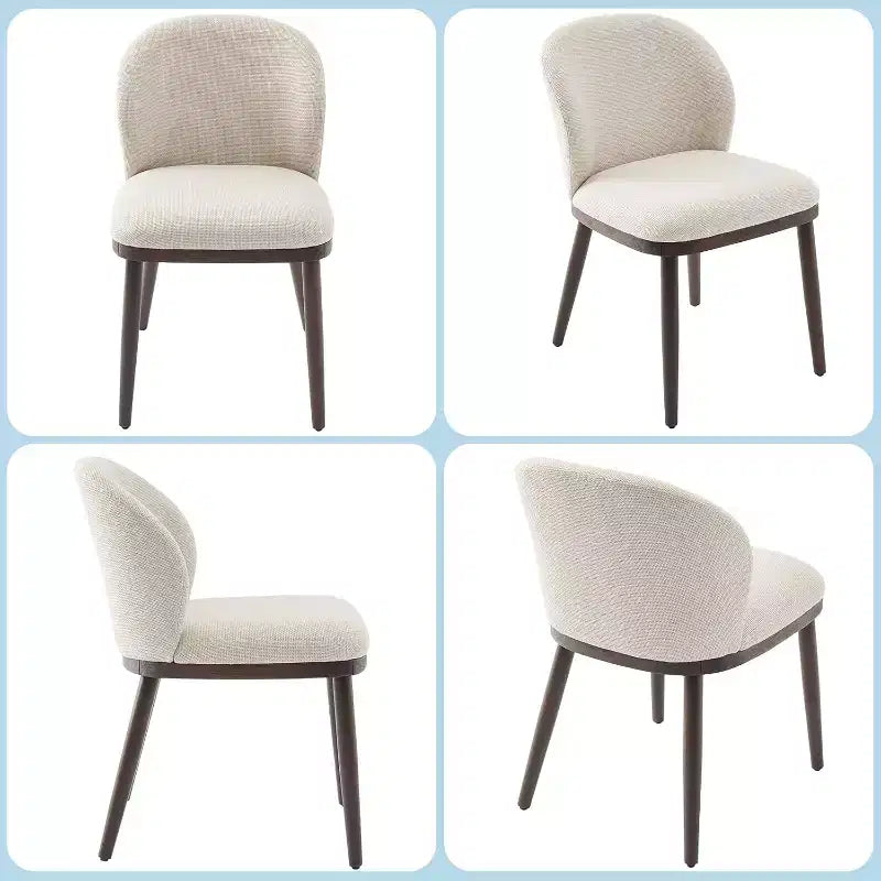 Dining Chairs Set of 2,Modern Upholstered Kitchen Chairs with Ergonomic Back, Dining Room Chairs with Wood Legs for Kitchen Dining Room Restaurant