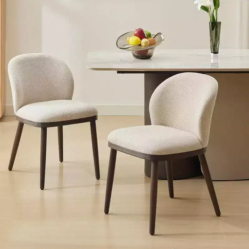 Dining Chairs Set of 2,Modern Upholstered Kitchen Chairs with Ergonomic Back, Dining Room Chairs with Wood Legs for Kitchen Dining Room Restaurant