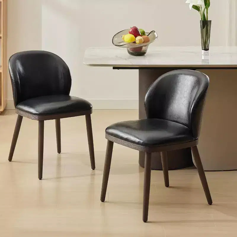 Dining Chairs Set of 2,Modern Upholstered Kitchen Chairs with Ergonomic Back, Dining Room Chairs with Wood Legs for Kitchen Dining Room Restaurant
