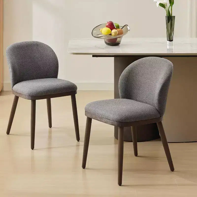 Dining Chairs Set of 2,Modern Upholstered Kitchen Chairs with Ergonomic Back, Dining Room Chairs with Wood Legs for Kitchen Dining Room Restaurant