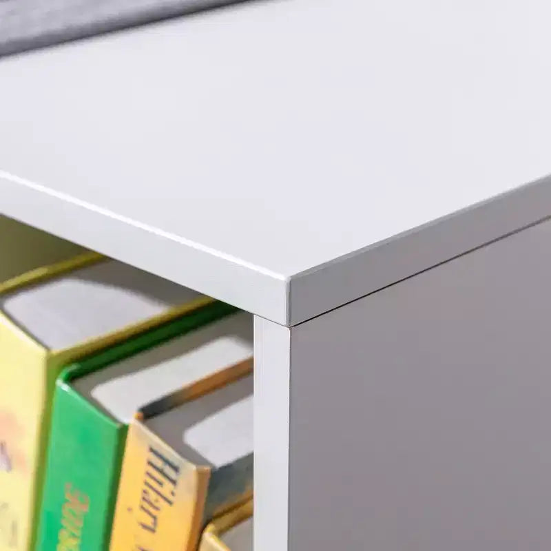 Whisen 6-Cubby Kids Bookcase with Reading Nook and Cushion, Multi-Purpose Storage Organizer, Gift for Kids