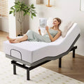 Dyonery Twin XL Size Adjustable Bed Frame with Adjustable leg Height,Separate Head/Foot Lift,Sturdy Metal,0 Gravity/Anti-Snore,Easy Assembly Quiet