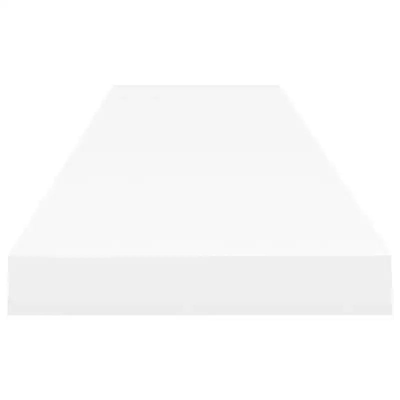 Wall Shelf Set of 2 White Honeycomb MDF, metal