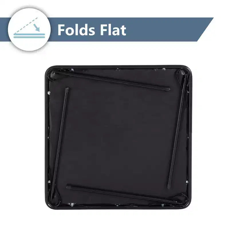 Peakform 34"x 34" Folding Card Table Black