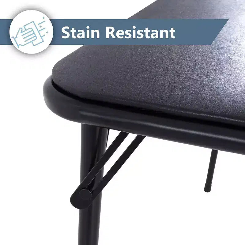 Peakform 34"x 34" Folding Card Table Black
